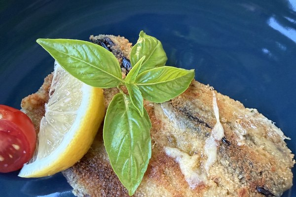 Gefüllte Aubergine mit Greyerzer